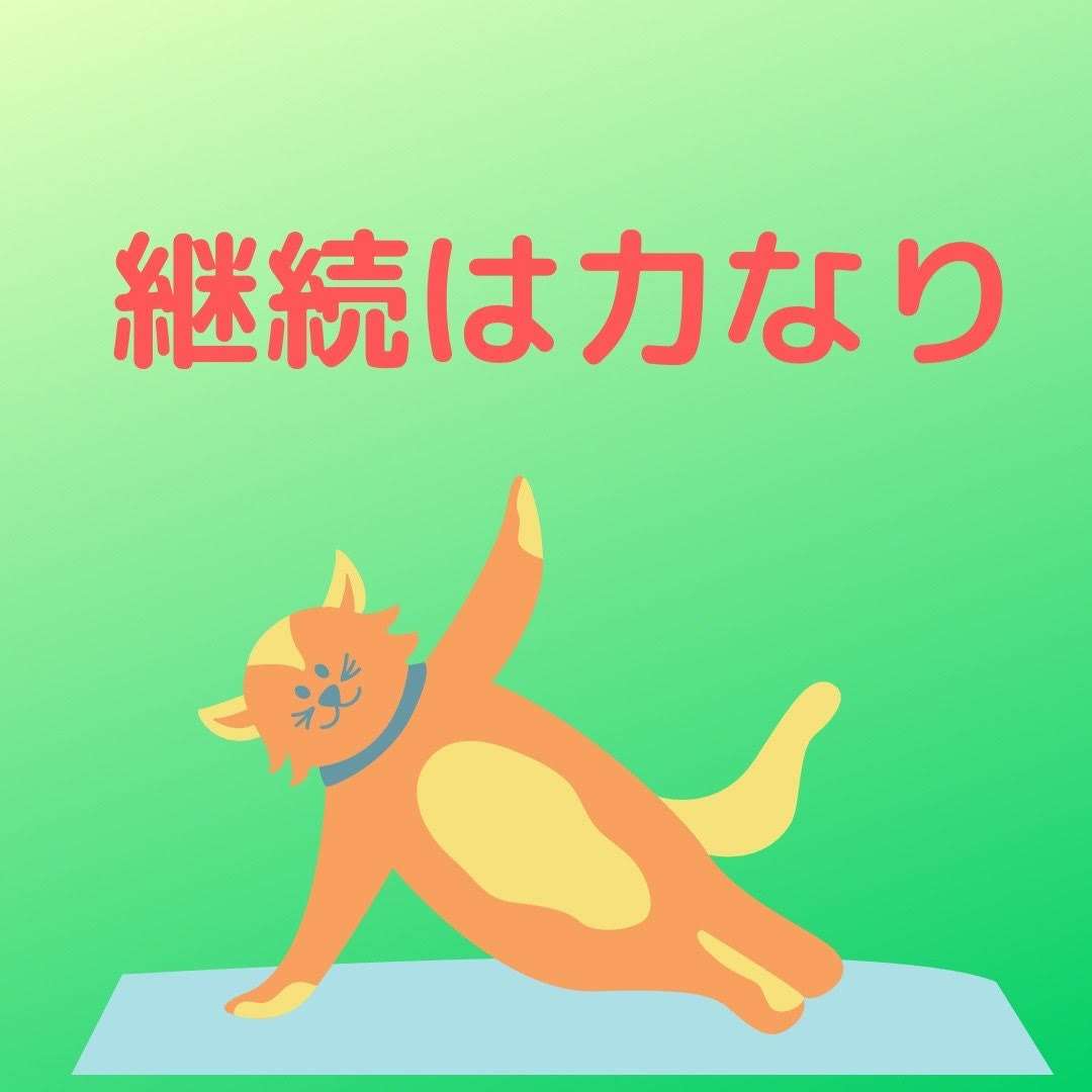 継続は力なり